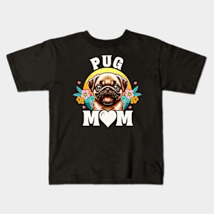 World'S Best Pug Mom Dog Kids T-Shirt